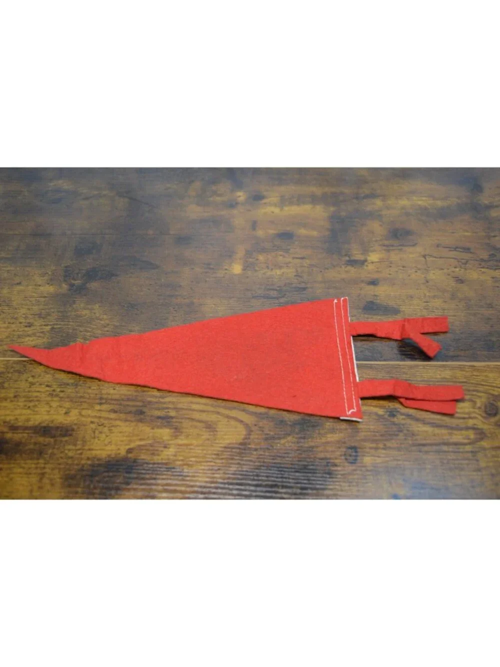 Vintage Pikes Peak Or Bust Red Felt Pennant 11.5 inches